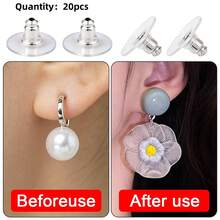 20-100pcs Transparent Earring Backs, Golden Bullet Ear Plugs, DIY Earring Accessories - Earplugs - View 16