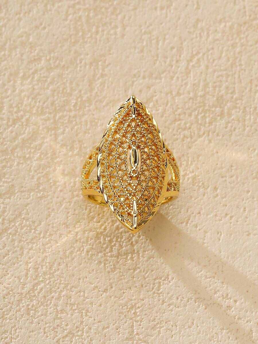 Nocturel 1pc Women's Charming Ring, Suitable For Engagement Party, Valentine's Day Gift - 2# - View 1