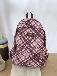 New Korean Style Large Capacity Solid Color Nylon Backpack, Minimalist Casual Lightweight Student Laptop Bag For Men - Multicolor - View 11