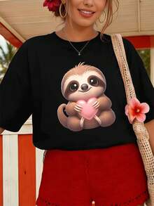 Women T-Shirts - Black - View 1