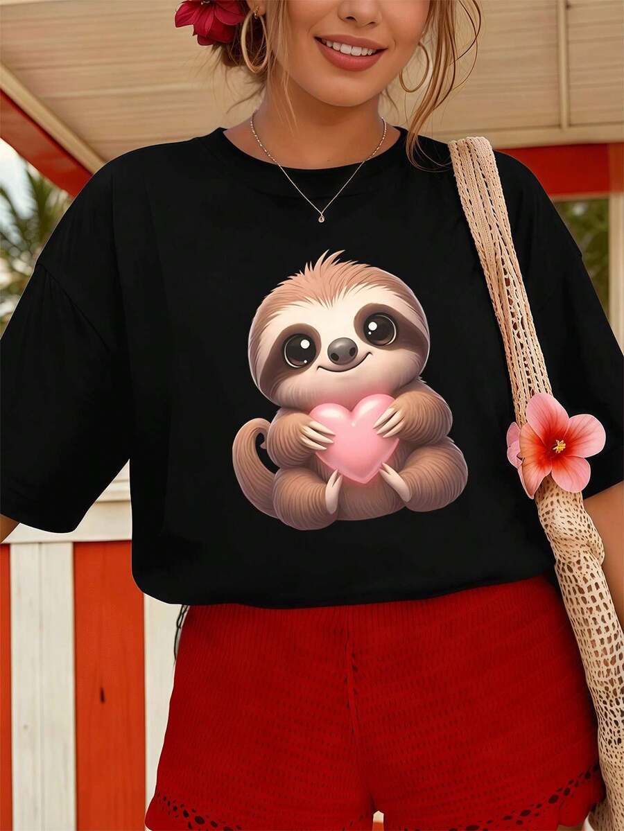 Women T-Shirts - Black - View 1