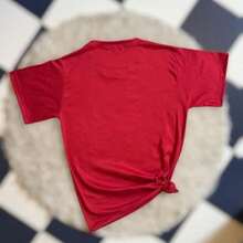 Women's T-Shirt Blouse With Loving Phrases, Casual And Emotional Clothing For Mother's Day Gift, Pure-Cotton - 紅色 - 查看 3