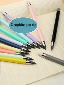 [Personalizado] 1/12 piezas Lápiz Eterno con Borrador - 12 Colores Lápiz de Escritura Infinita de Larga Duración, Sin Necesidad de Afilado Lápiz Permanente sin Tinta, Adecuado para Bocetos, Dibujo, Útiles Escolares, Esencial para la Vuelta a la Escuela Lápiz Eterno - Multicolor - Ver 6
