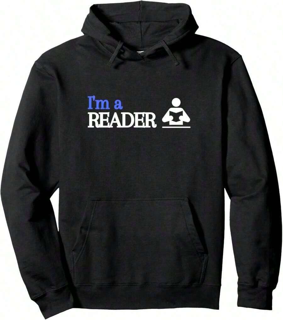 Book Nerd Compatible, Fun Gift For Readers, Book Lovers, Men And Women, Hoodie. - 黑色 15 - 查看 1