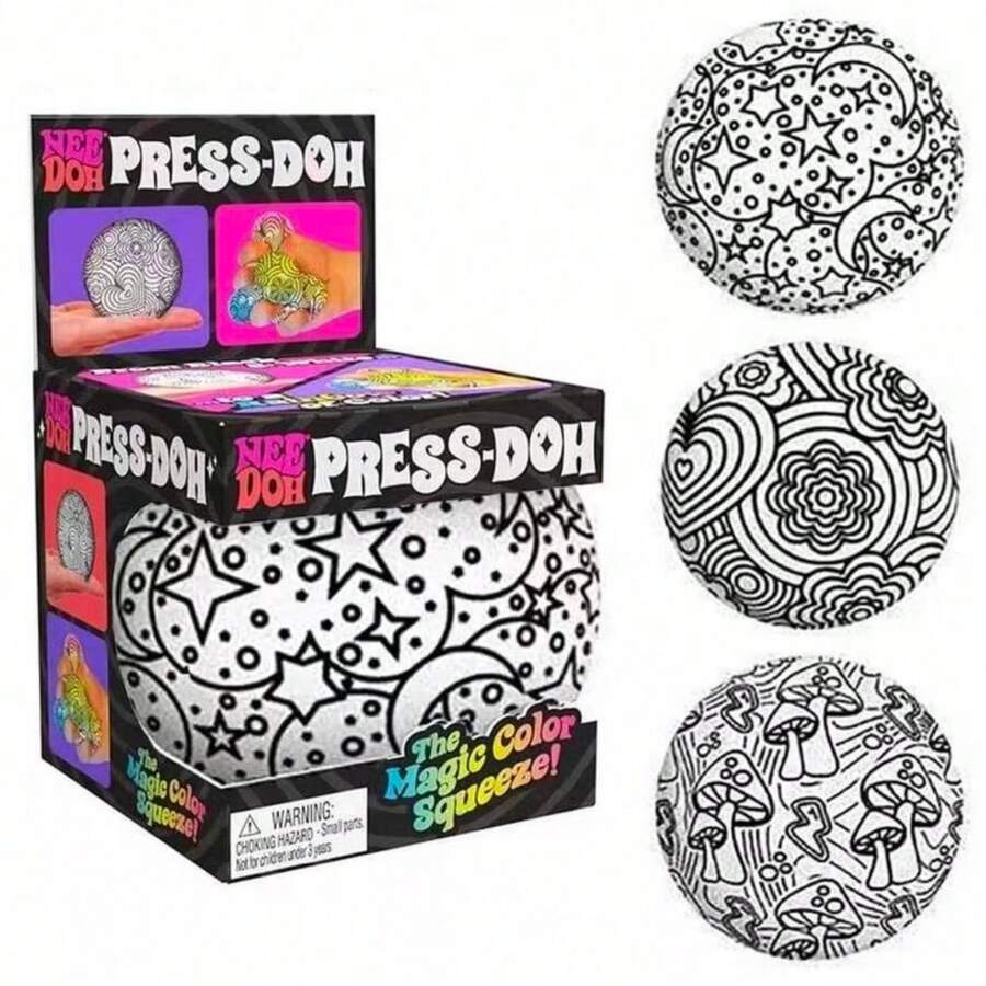 1 pieza Schylling Press-Doh Squishy, juguete de estrés creativo para apretar, de rebote lento - Multicolor - Ver 1