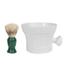 Bộ dụng cụ cạo râu tối giản phong cách retro - Bát cạo râu + Cọ cạo râu, dụng cụ chăm sóc râu thủ công dành cho nam giới - 2 cái - Xem 8