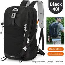 Mochila de viaje para exteriores duradera, bolsa de equipaje ligera e impermeable, mochila de senderismo transpirable, mochila deportiva de trekking multifuncional ultraligera, mochila de escalada de moda para exteriores, mochila de viaje ligera para camping con correa para el pecho y correa para la cintura - Multicolor - Ver 16