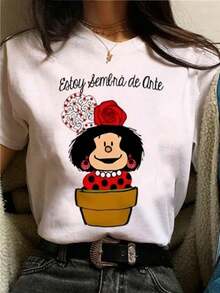 Women T-Shirts - [White] - View 6