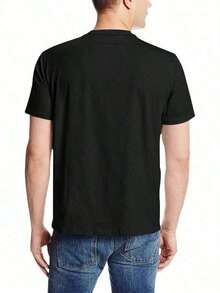 Fishing T-Shirt "Don't Be Silly, Bass" - Funny Father's Day T-Shirt - Gift For Dad, Man, Boy, Family - YYQ 180g - 黑色 - 查看 3