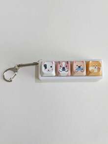 1Pc Cute Pet Dog-Themed Stress-Relieving Keychain. A Cute Stress-Relieving Gadget That Can Be Easily Detached As A Decorative Accessory. A Great Gift For Friends. - Multicolor - View 5