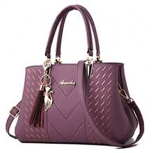 ALARION Womens Purses And Handbags Shoulder Bag Ladies Designer Satchel Messenger Tote Bag - 1-c紫色 - 查看 1