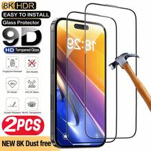 CASECOPS Pack Of 2 Ultra HD Tempered Glass Full Coverage Screen Protector Compatible With IPhone 17 Pro Max/17 Pro/17/17 E/16 Pro Max/16 Pro/16/16E/16/15 Pro Max/14 Pro/13 Pro Series, Made Of Tough Tempered Glass, Sensitive Touch Ultra-Thin Design Precise Fit Ultra-Thin Protection Film, Anti-Fingerprints, High-Definition, Touch Sensitive, Long-Lasting Protection - 2pcs - View 33