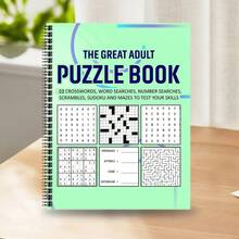 1pc Adult Puzzle Game Compilation Book, Exercises Brain Power, Enhances Memory, Includes Various Puzzle Games Like Sudoku, Word Puzzles, Mazes, Spiral Bound, Detachable Pages, Suitable As Gift (Pen Not Included) - Sudoku 7 - View 6