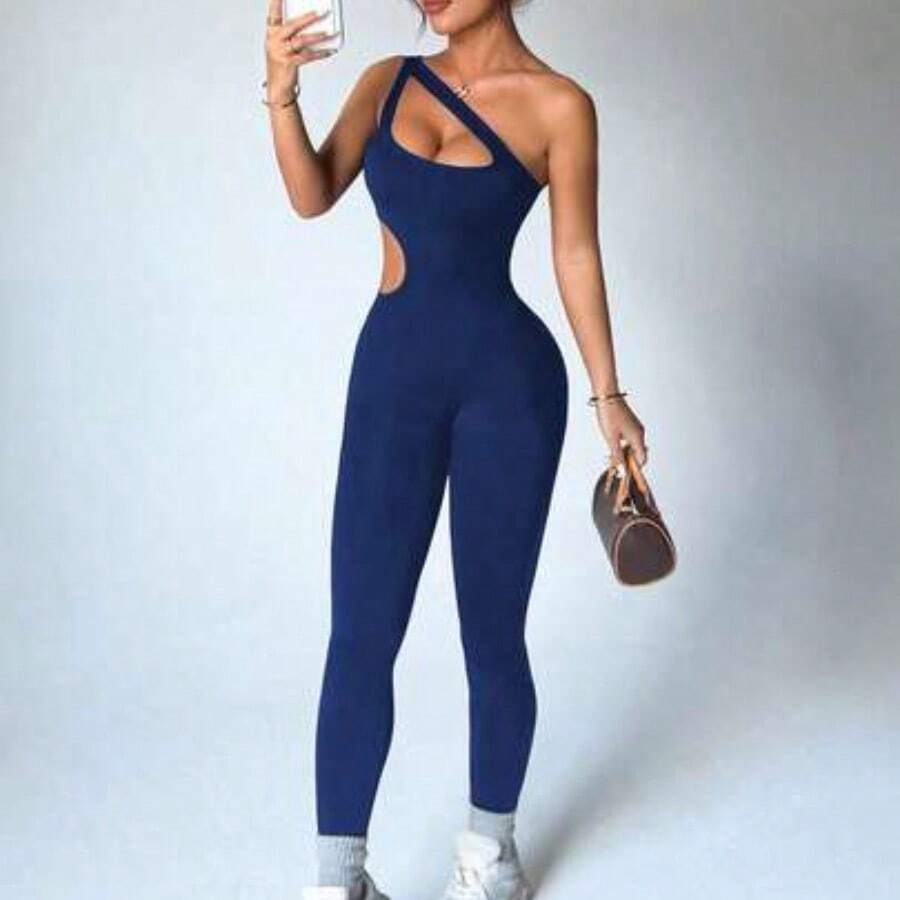 Women Unitards - Navy Blue - View 1