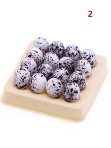 Dollhouse Miniature Realistic Egg ABS Kitchen Simulation Prop, Play Scene Model Accessory, Stress Relief Toy, Party Favor - Multicolor - View 10