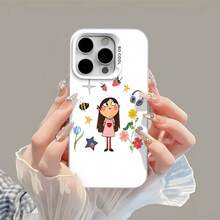 Lola rosa con temática de jardín primaveralfunda de teléfono Fundas compatibles con ,Apple,VIVO,OPPO,,, y Honor.Fabricadas en silicona TPU,ofrecen protección contra golpes y caídas. - Blanco - Ver 2