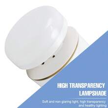 CanLing 20W LED 靜音吸頂風扇燈 附遙控器，E27/E26 可拆卸風扇葉片，3段速定時調光可調風量，嵌入式吊燈燈泡 110V/220V，適用於居家客廳、臥室、書房、廚房、辦公室、學生宿舍、書桌、上下舖、帳篷、棚屋，護眼無閃爍柔光，冷白色，低噪音無刷馬達，夏季涼爽小風扇 AC86-265V - Fan Light Bulb - 查看 9