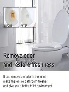 Toilet Effervescent Tablets, Toilet Bowl Urine Stain & Dirt Cleaner, Deodorizer & Descaler, Helps Clear Drain Deposits, Prevents Clogs, Gift For Family And Friends, New And Old Styles Sent Randomly - Solid State - View 5