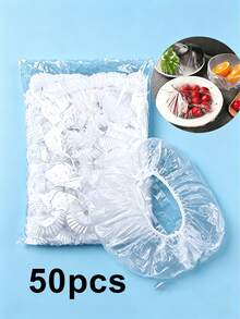 200pcs/100pcs/50pcs Elastic Food Covers, Disposable Plastic Stretch Film Covers For Storing Food, Vegetables And Fruits, Suitable For Bowls, Plates, Fruits And Vegetables - Transparent Kitchen Food Covers, Dust Covers, Room Decor, Teacher Gifts, Wedding Decor, Holiday Accessories, Garden Furniture, Garden, DIY, Bedroom Decor, Kitchen Decor, Dorm Essentials, Storage Room, Christmas Decor, Travel Essentials, Bachelor Party Supplies, Office Desk Accessories, Home Decor - Multicolor - View 12