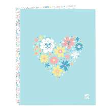 Folio Binder Moos Fiori 4 Mixed Rings 25 Mm 26.5 X 33 X 4 Cm (3.5 Liters), Hard Covered, Durable School Binder For Back To School - Option 1 - View 1