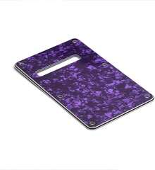 SAPHUE 11 Holes Strat Electric Guitar Pickguard And BackPlate Set For Fender US/Mexico Made Standard Stratocaster Modern Style Guitar Parts(SSS,Purple Pearl) - 顏色 - 查看 5
