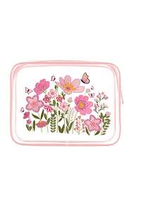 Cute Floral Pattern Clear Pvc Makeup Bag,Waterproof Transparent Toiletry Organizer With Zipper,Portable Travel Cosmetic Pouch,Large Capacity Wash Bag, Butterfly Flower Pattern, Beach Bag, Swim Bag, For Toiletries, Skincare, Brushes, Beach & Gym Use,Unique Birthday Gifts, Holiday Gifts, Party Gifts, Vacation Gifts, Wedding Gifts, Back-To-School Gifts - Multicolor - View 12