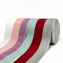 6 Rolls Velvet Ribbon 1 Inch 12 Yards, Suitable For Christmas Tree Decoration, Gift Wrapping, Bouquet Embellishment, Wreath Decoration And Making Bows - Ribbon - View 11