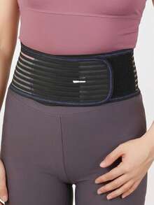 4pcs Adjustable Waist Support Belt, Made Of Elastic Spandex Material, Suitable For Yoga, Fitness, Pilates And Other Sports. Hand Washable Design With Hook And Loop Closure, No Electric Stretcher Needed. - Multicolor - View 9