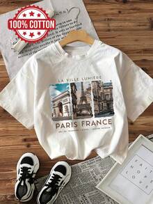 Women's T-Shirt For Spring And Summer - White - View 7