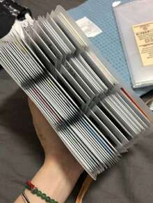 3入大容量透明相簿，120/240張卡片插槽，可存放照片、電影票、明星卡與明信片，藝術手工剪貼簿整理冊，不含照片 - 多色 - 查看 2