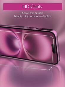 2 piezas de película protectora de pantalla de vidrio templado de alta definición ultra resistente, resistente a los arañazos, dureza 9H, fácil instalación, adecuado para iPhone 17 Pro Max a serie 11 - transparente - Ver 5