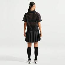 Nike 女士 AS W NK STREET LACE POLO JSYPOLO 针织翻领短袖T恤 TIF0521-010 - 黑色 - 查看 6