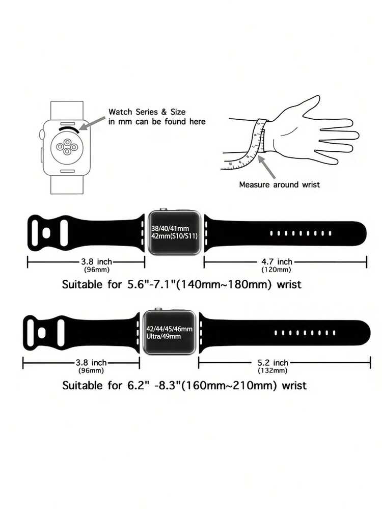 1条柔软弹力透气花卉图案替换腕带，兼容 38mm 40mm 41mm 45mm 44mm 42mm 49mm，时尚休闲硅胶表带，适用于 Ultra SE/9/8/7/6/5/4/3/2/1 - 彩色 - 查看 6