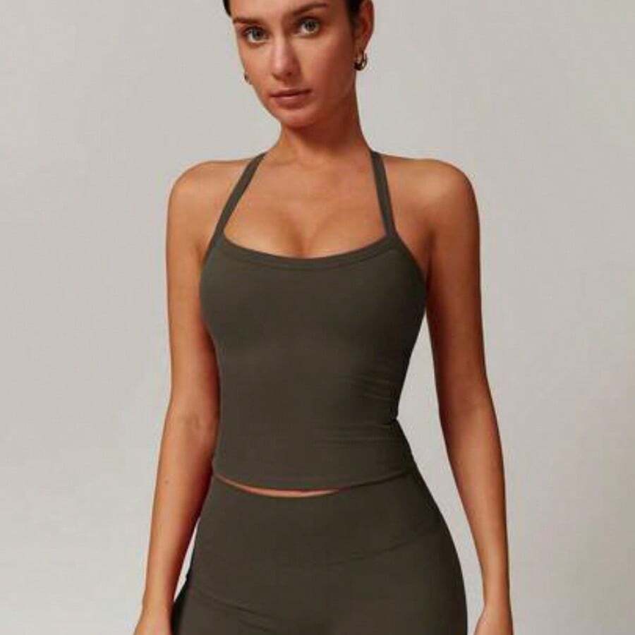 Women Unitards - Olive Green - View 1