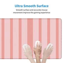1pc Large Rubber Desk Mat, Multi-Size Beige Checkerboard Mouse Pad, Waterproof, Anti-Slip, Smooth, Easy To Clean Keyboard Pad, Minimalist INS Style Desktop Decoration, Gaming Office Study Desk Universal (Please Place In A Ventilated Area For 1-3 Days Before Use) - G - View 6