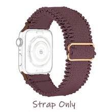 1条装女士蕾丝弹力尼龙表带，兼容表盘尺寸38/40/41mm、42/44/45/46/49mm，柔软单圈腕带，可爱表带，兼容 Series 10/9/8/7/6/5/4/3/2/SE/Ultra女士款 - 蕾絲 - 查看 10