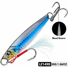 PRO BEROS PROBEROS 1pc Metal Hard Lure 17g 21g 24g 30g 40g 60g Sinking Long Cast Fishing Spoon Rotating Bait - COLOR B - View 16