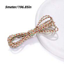 2/5meter Artificial Cotton Braided Cord Thread, 3mm DIY Beading Rope For Jewelry Making, Handmade Accessories - Braided Rope - View 10