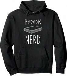 Book Nerd Compatible, Fun Gift For Readers, Book Lovers, Men And Women, Hoodie. - 黑色 22 - 查看 1