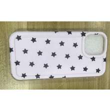 Minimalist Korean Style Black & Pink Star Phone Case For IPhone 17 Pro Max, Scratch-Resistant Transparent Soft Shell - Multicolor - View 3
