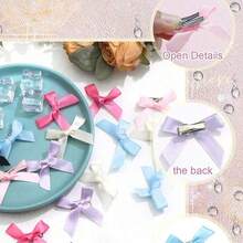 7/28/56 Pcs Women's Hair Accessories Colorful Ribbon Fashion Bow Hair Clips Sweet Girl Silk Small Hairpins Elegant Princess Hair Clips Ballet Style Y2K Fairy Accessories Hair Ornaments Suitable For Daily Use Cute Mini Hair Bow Headbands Small Bow Clips Small Satin Hair Clips Mini Hair Bow Hair Clips Girl Hair Accessories 7 Colors,Hair Barrettes,Hair Claws - Multicolor - View 4