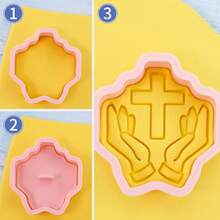 8pcs Easter Communion Cookie Molds - Christian Chalice, Dove, Cross, Fish Shaped Baking Molds Suitable For First Communion - Multicolor - View 7