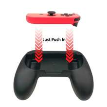 2Pcs Switch Joy Con Grips + 6 Black Thumb Caps, Wear-Resistant Handles With Non-Slip Rocker Covers, Enhance Grip Comfort - View 4