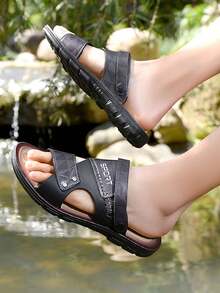 Men's Summer Hot Selling Sandals - Black - View 4