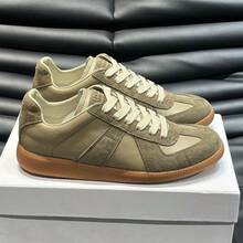 Zapatos casuales unisex, tallas 36-45, zapatos casuales para mujer y zapatos deportivos para hombre, zapatos planos con cordones de suela suave, zapatos cómodos y ligeros para uso diario, de corte bajo. - Gris - Ver 5