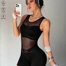 Women Unitards - Negro01 - View 2