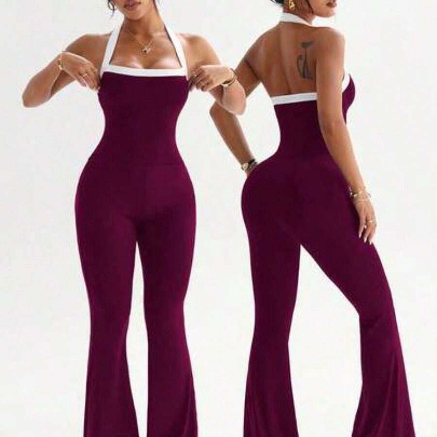 Women Unitards - Red Violet - View 1