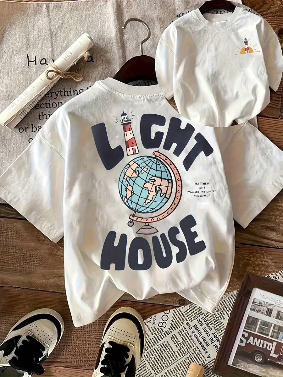 Women's T-Shirt For Spring And Summer - 白色 - 查看 1