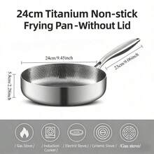 Chảo hợp kim titan dày dặn, được rèn thủ công, rất lý tưởng để chiên trứng và bít tết, với bề mặt chống dính không cần lớp phủ giúp dễ dàng vệ sinh. Chảo phù hợp với cả bếp điện và bếp ga. - Xem 11