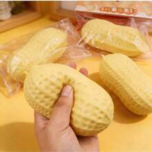 Peanut Stress Ball Crunchy Squeeze Ball Soft Comfortable Toy ASMR Stress Relief Toy Adult Birthday Holiday Gift Perfect Present - Multicolor - View 4